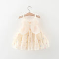 Summer Baby Girl Dress Sweet Colorful Dotted Drop Belt Waist Back Wing Princess Dress Suitable for 0-3 Year Old Babies