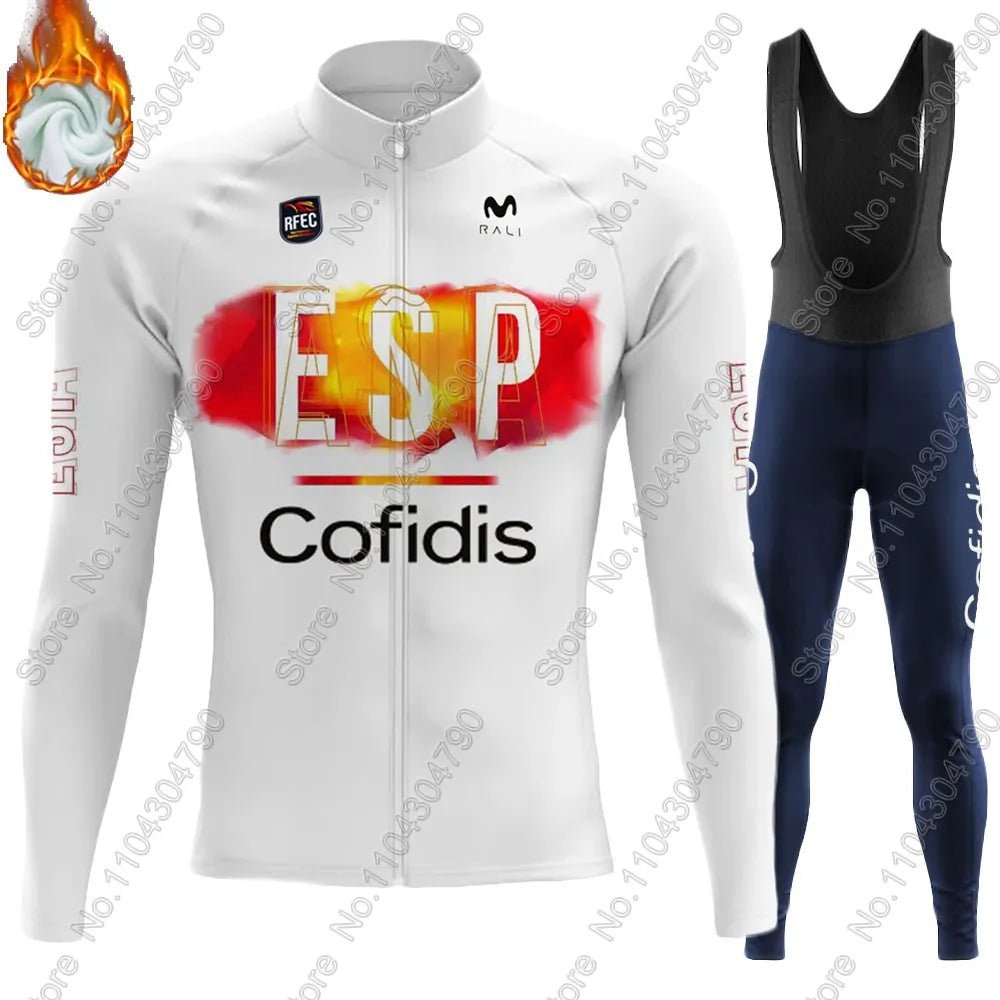 Spain National Team 2025 Cycling Jersey – Long Sleeve Set - lily supply