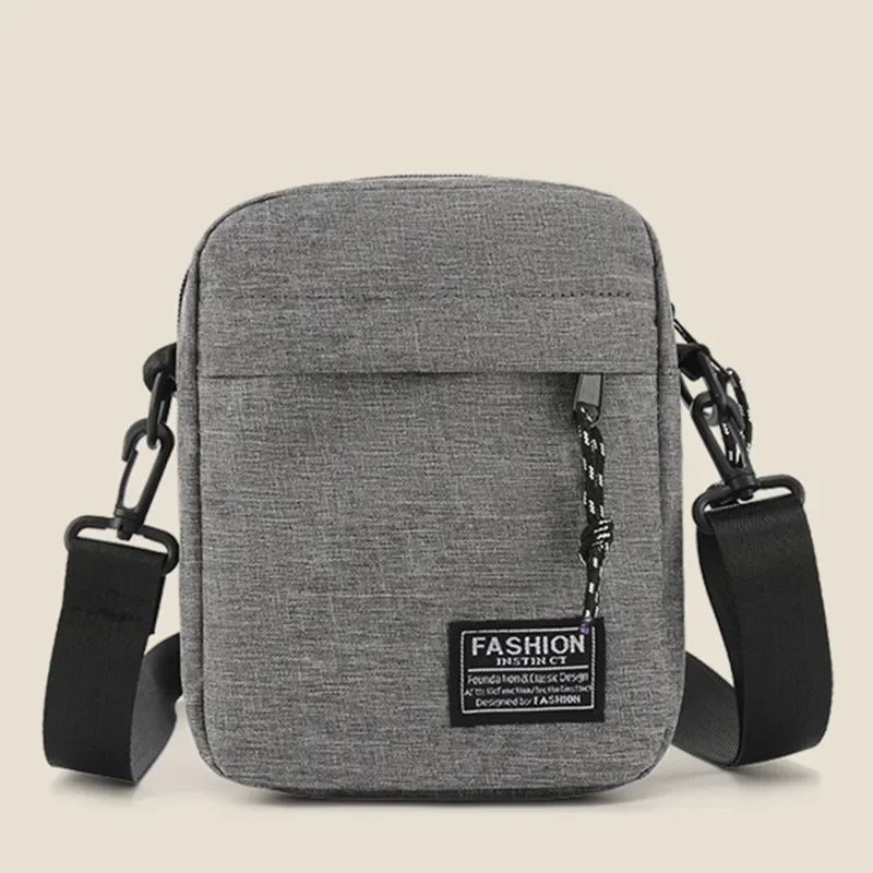 Men's Small Square Crossbody Satchel Bag – Oxford Cloth Fashion Casual Handbag