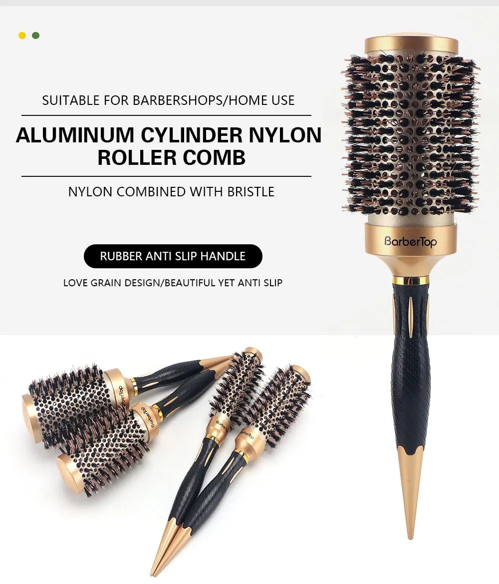 Anti - Static Salon Curling Styling Barber Comb - Wet Curly Hair Brush - lily supply