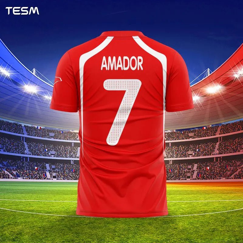 TESM Retro Sports Jersey – Men's & Women's Casual Top - Men's Clothing - lily supply