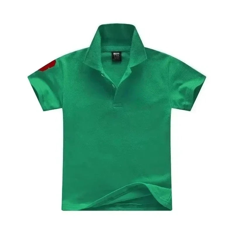 Baby Boys Cartoon Embroidery Polo Shirt