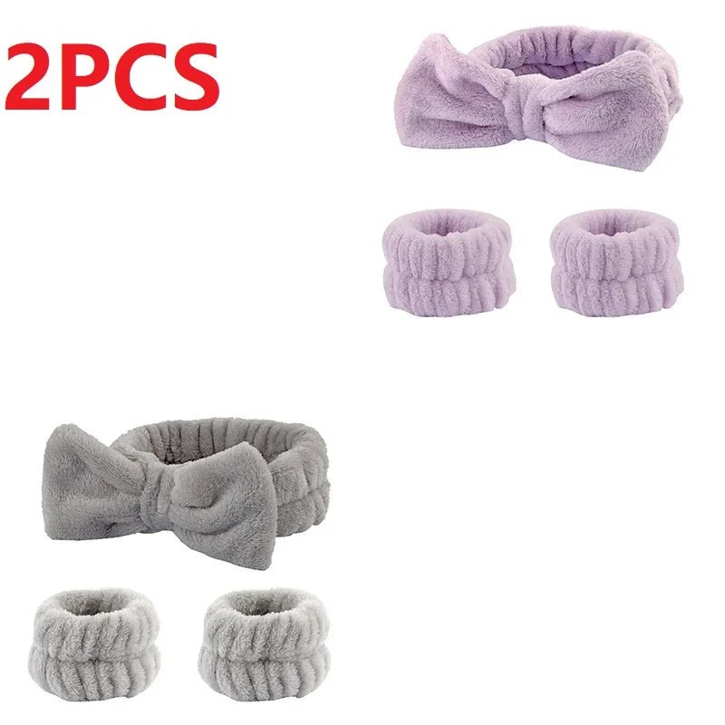 1/2/3PCS Face Wash Wristbands Headband Makeup Hair Care Headband Wash Headband for Washing Your Face Hair Bands for Women FD01 - lily supply