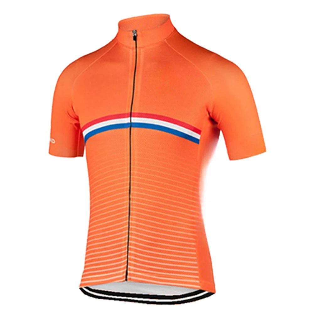 Men's Netherlands Cycling Jersey – Orange Bike Clothing - lily supply