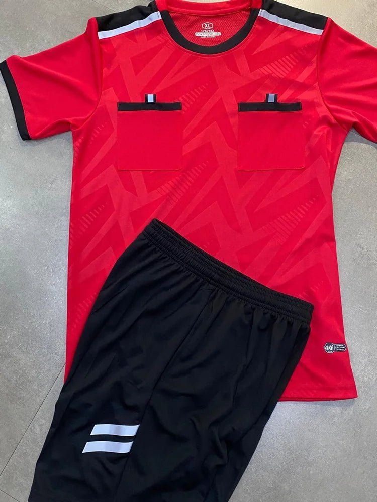 Football Referee Kit 2025 – Short Sleeve Jersey with Pockets - lily supply