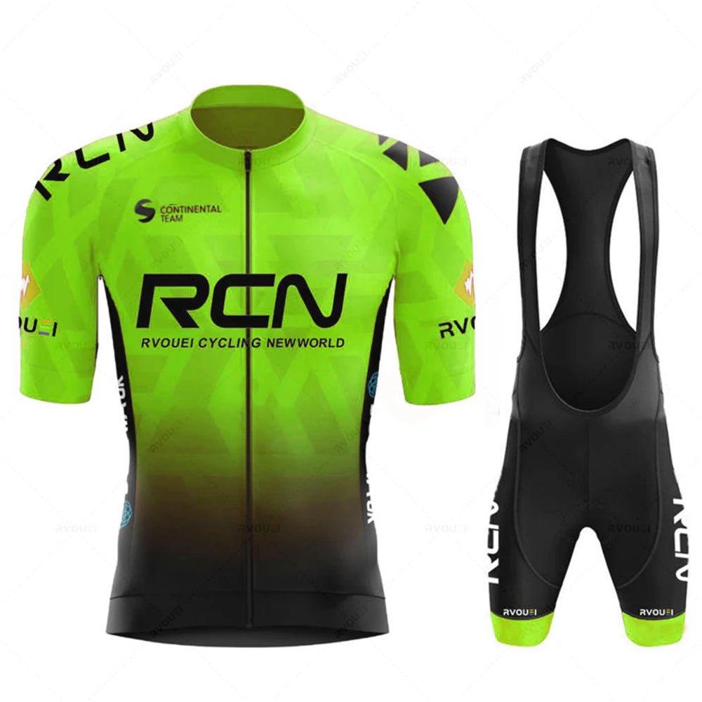 2025 RCN Team Cycling Jersey Set Summer Breathable Road Bicycle Suit Riding Uniform Bike MTB Clothing New Sports Cycling Kits - lily supply