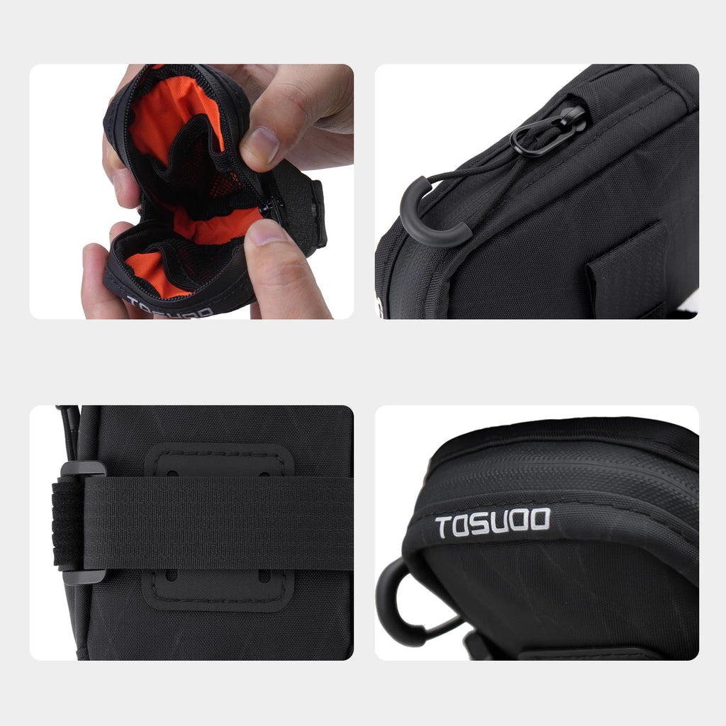 Mini Lightweight Cycling Tail Bag - Portable Bike Saddle Storage Tool Bag