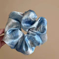 Women's Silk - Like Hair Scrunchie - Elegant Fabric Hair Tie Accessory - lily supply