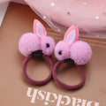 Furry Rabbit Ears Scrunchie Headbands - Korean Girls Hair Accessories - lily supply
