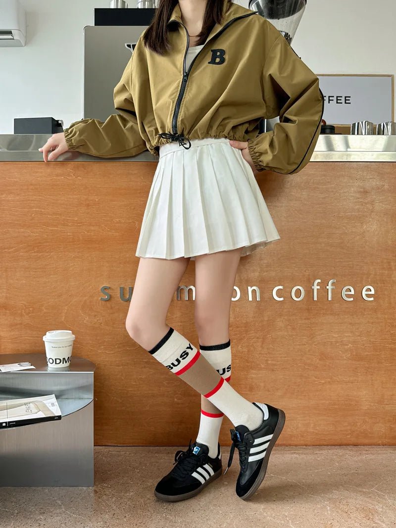 Women's Korean Retro Knee Length Socks – Vintage Style Long Socks - lily supply