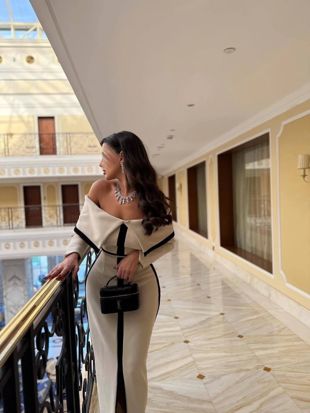 Women's Off Shoulder Maxi Formal Gown