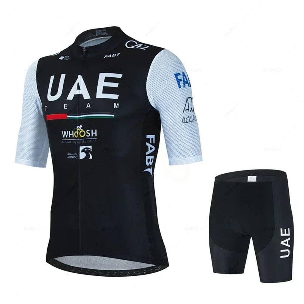 UAE Team Emirates 2026 Pro Cycling Jersey Set – Men's Summer Bike Kit - lily supply