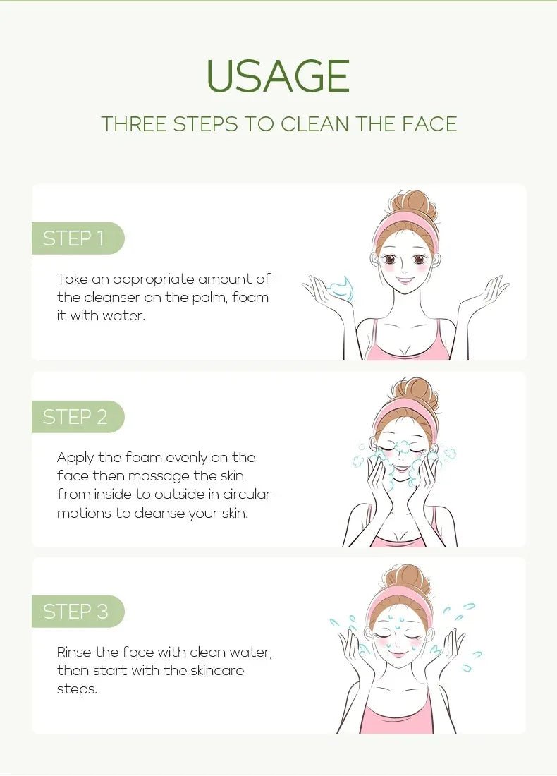 Vitamin C Facial Cleanser Skin Deep Cleansing Moisturizing Blackhead Removal skincare Face Wash Foam Face Cleanser Skin Care - lily supply