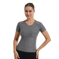 Womens Compression Shirts Short Sleeve Athletic Sports Quick Dry Compression Tops for Women Running Workout Shirt Yoga Shirts - lily supply