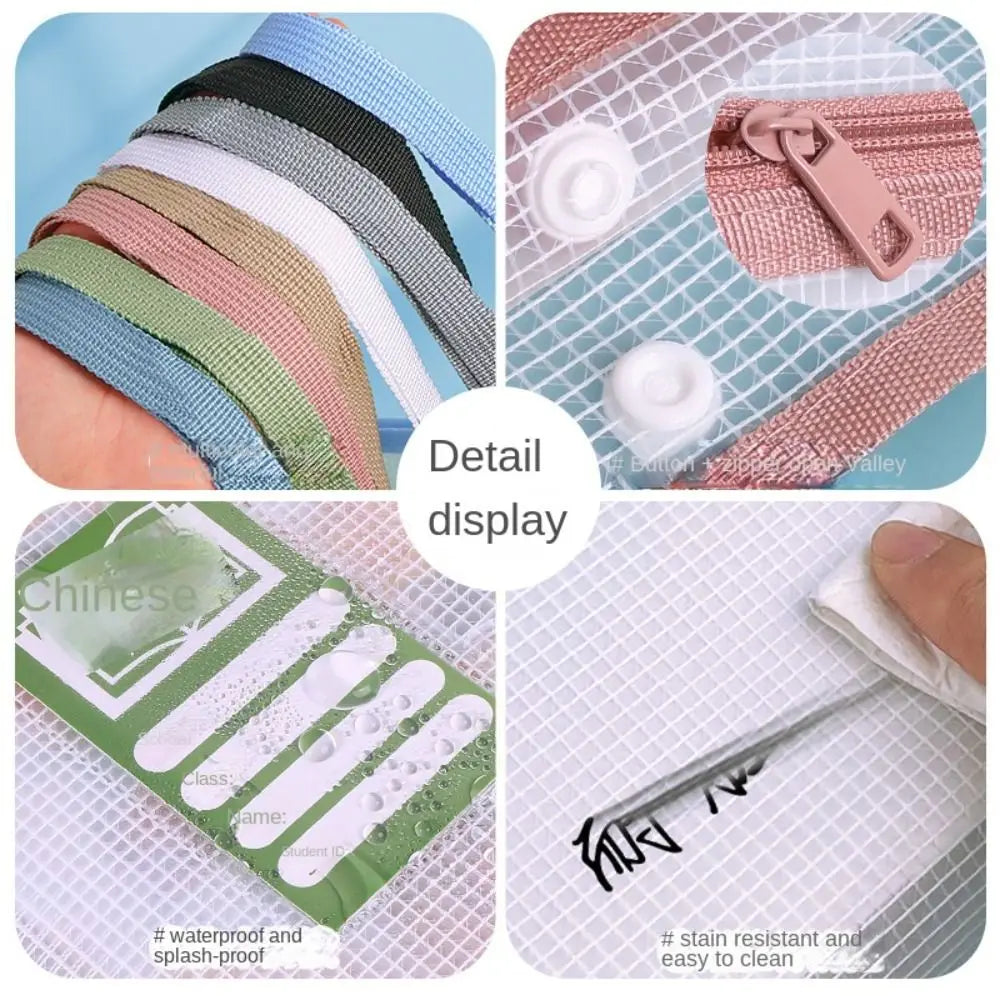 Portable 2-Layer Waterproof School Tote Bag - Large Capacity Tutorial Bag