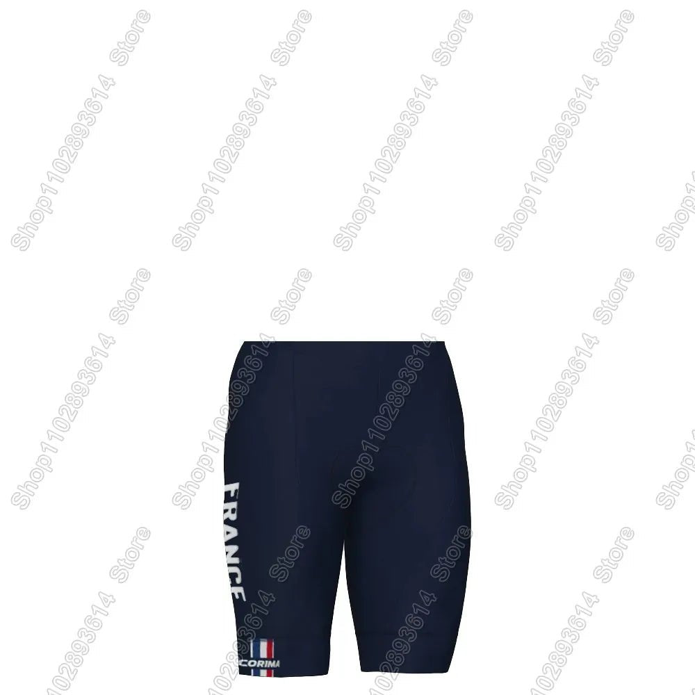 France National Team 2026 Cycling Jersey Set Summer Bicycle Clothing Road Bike Shirts Suit Bicycle Bib Shorts MTB Ropa Maillot - lily supply