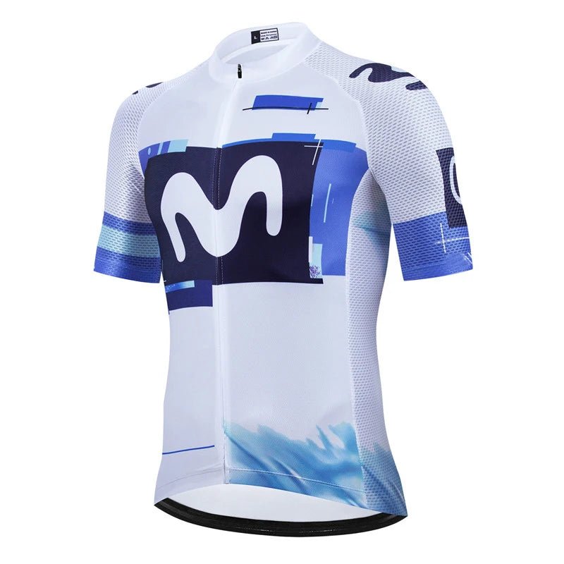 Movistar Team Cycling Jersey – Short Sleeve Spain Anti - UV Sportswear - lily supply