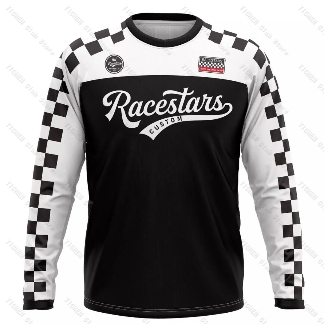 Men's Motocross MTB Cycling Jersey | Long Sleeve Mountain Bike Shirt - Men's Clothing - lily supply