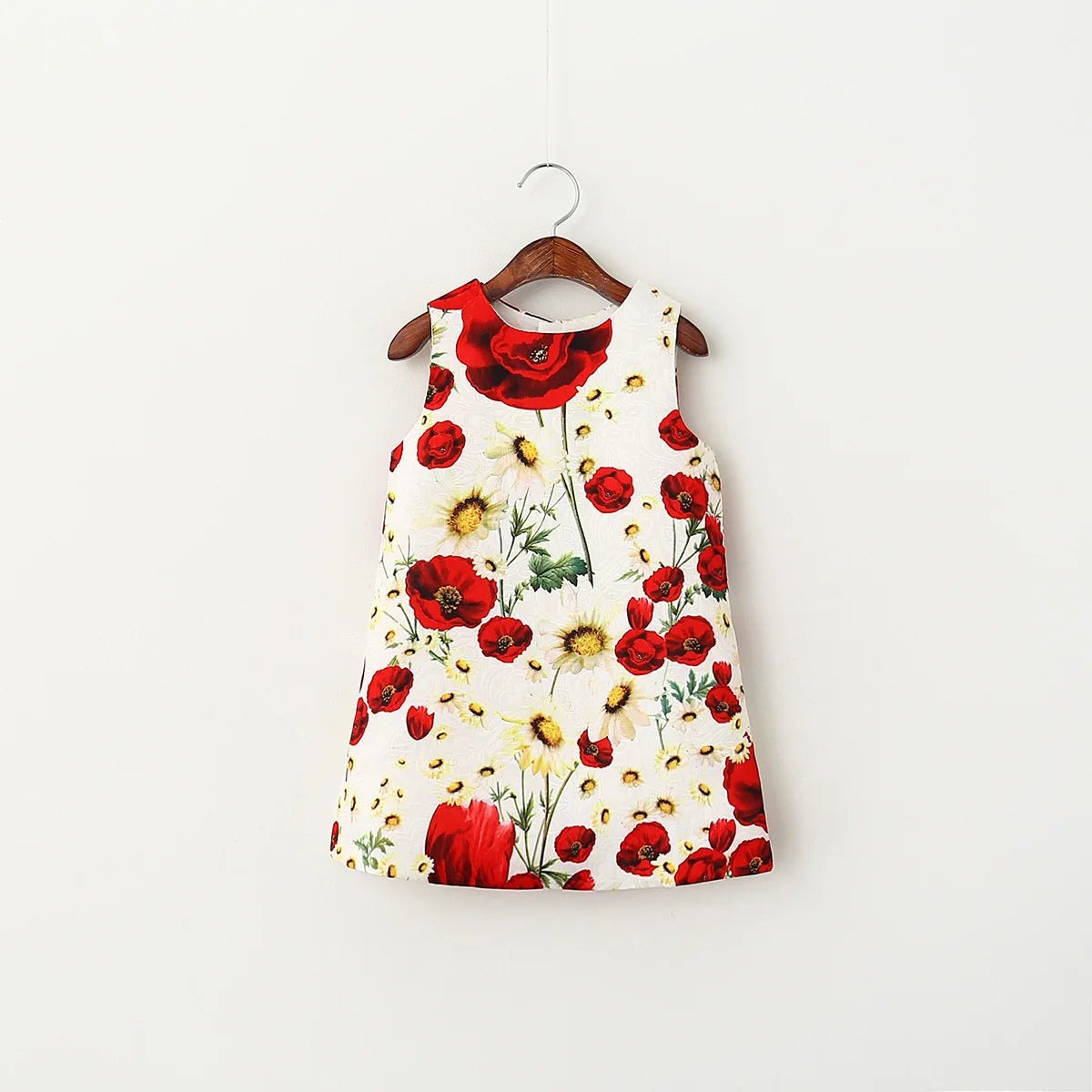 Girls Birthday Party Dress Fashion Rose Printing Children Costumes For Girls Brand Kids Dresses Princess Girls Party Dress - lily supply