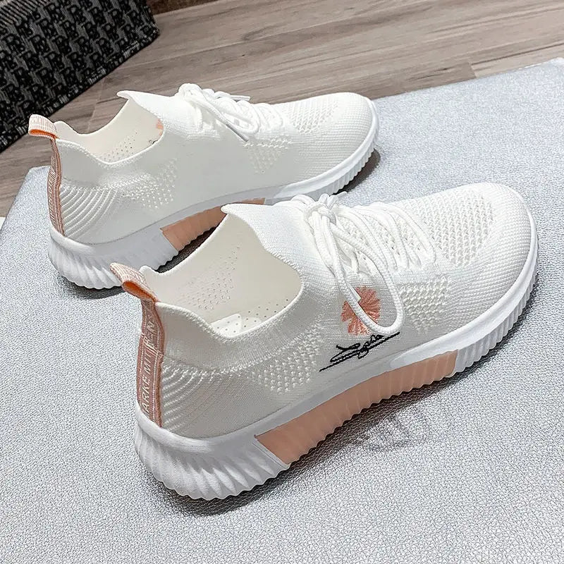 Sports Shoes for Women Sport Sneaker Casual Comfortable and Elegant Flat Low Cute White Hit Fashion Women's Tennis 2025 Summer - lily supply