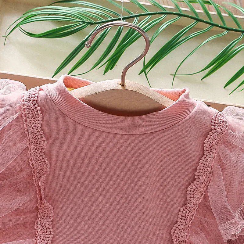 Girls Clothing Dress Autumn New Girls Dess Long Sleeve Dress Vestidos Mesh Tutu Princess Dress - lily supply