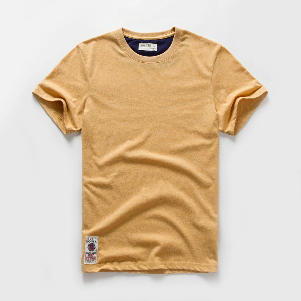 Men's Cotton Solid O-Neck T-Shirt