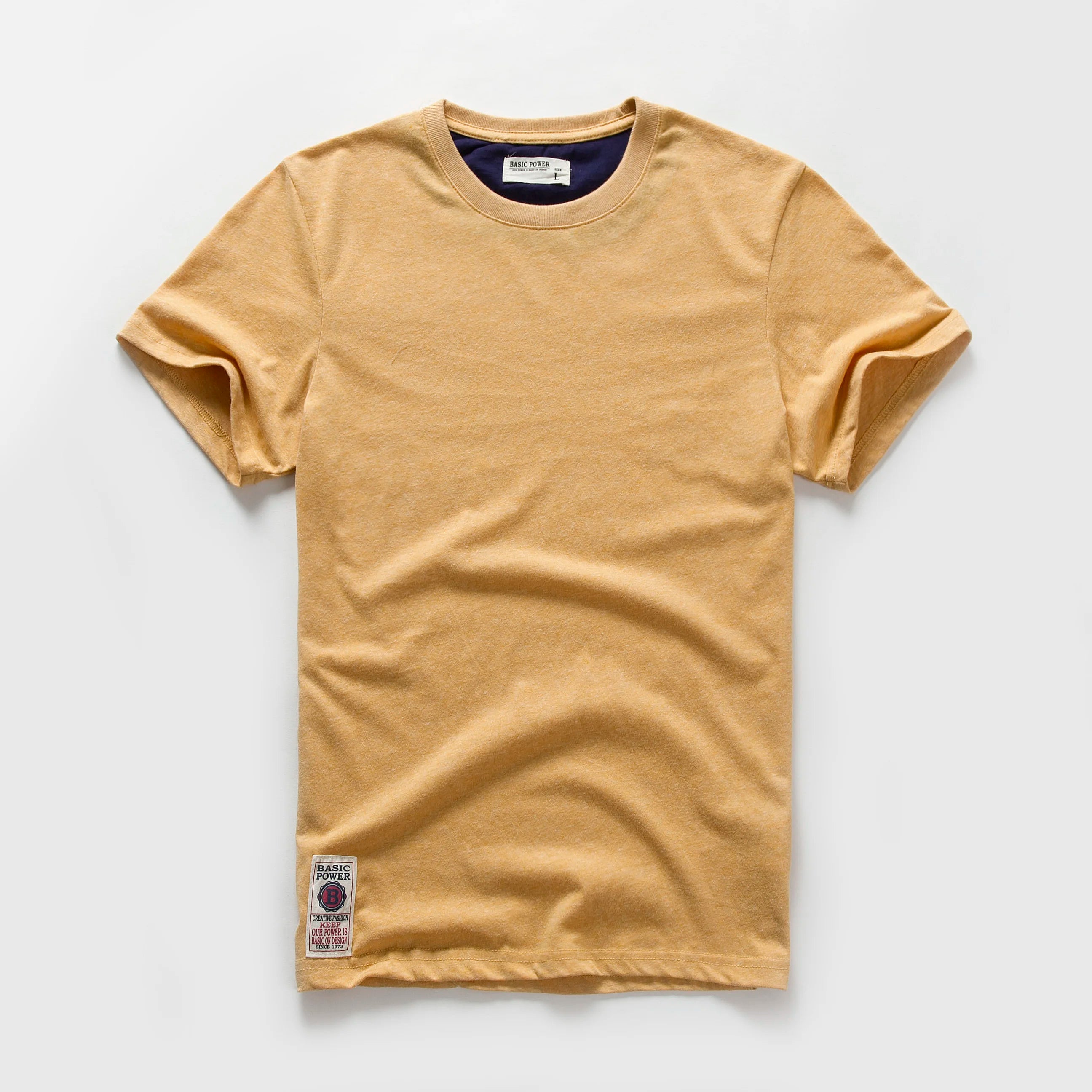 Men's Cotton Solid O-Neck T-Shirt