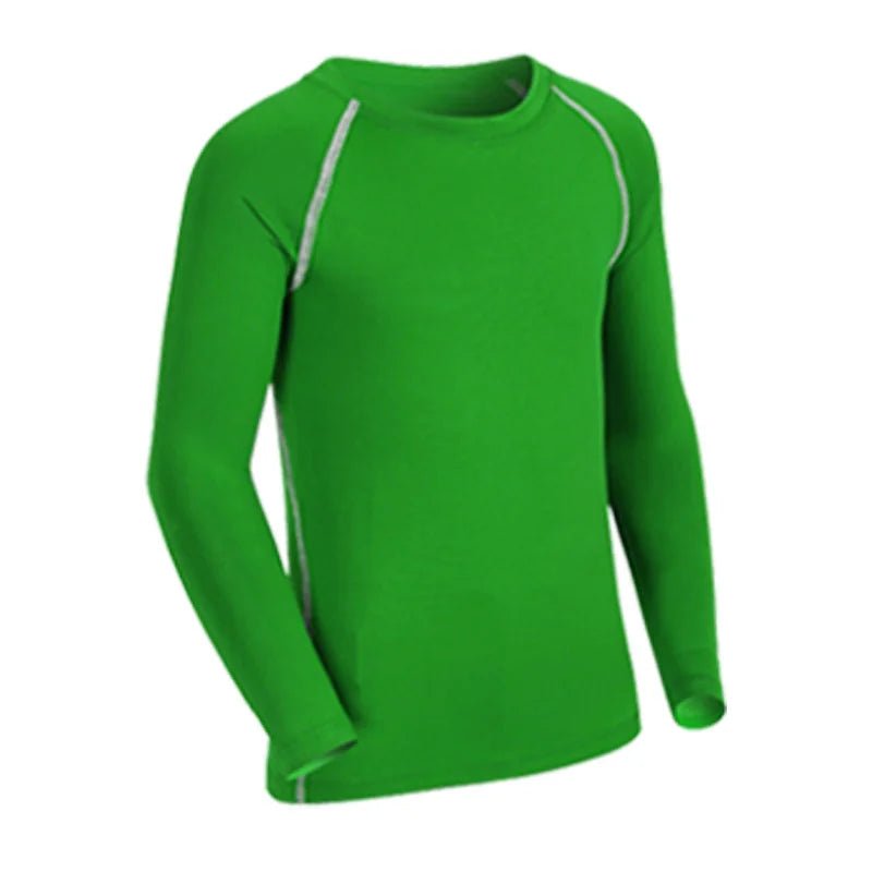 Kids Children Boy Girl Running Long T Shirt Fitness Sport Basketball Football Gym Sportswear Soccer Hiking Undershirt jerseys 6 - lily supply