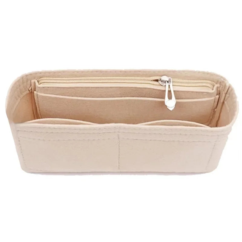 Bag Organiser Insert Liner - Multi-Pocket Small Tote Inner Bag