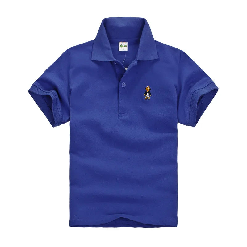 Boys Solid Polo Shirt School Uniform