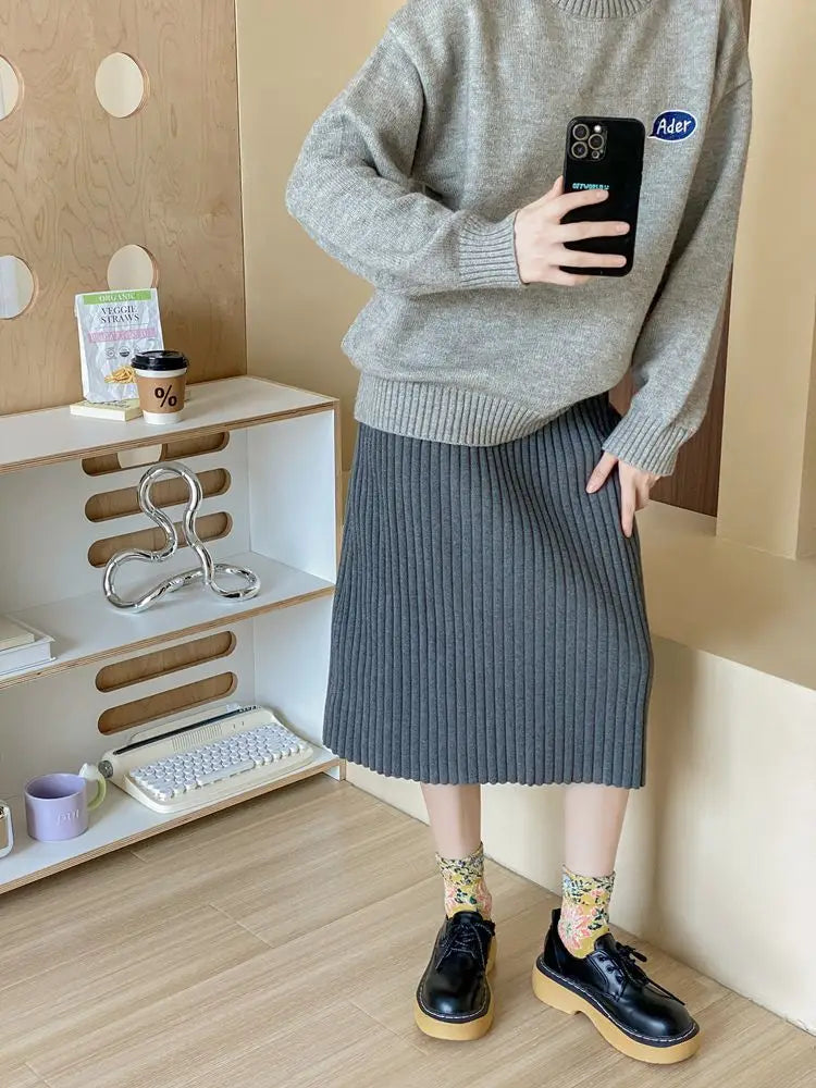 Women's Floral Embossed Harajuku Cotton Long Socks – Textured Knee Socks