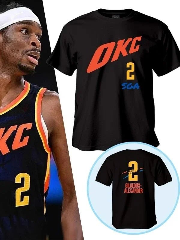 SGA, Williams & Holmgren Basketball Jersey – Casual Short Sleeve Fan Shirt - lily supply