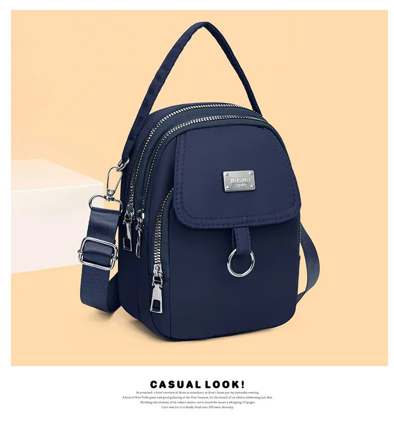 Women's Lightweight Phone Crossbody Tote Bag - Multi-Pocket Daily Outing Bag