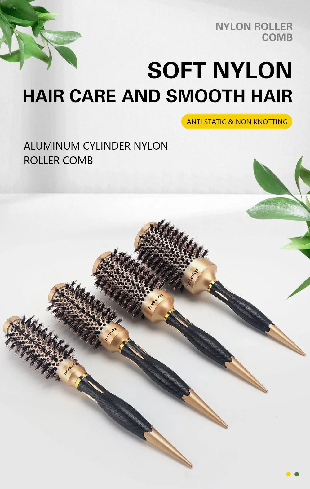 Anti - Static Salon Curling Styling Barber Comb - Wet Curly Hair Brush - lily supply