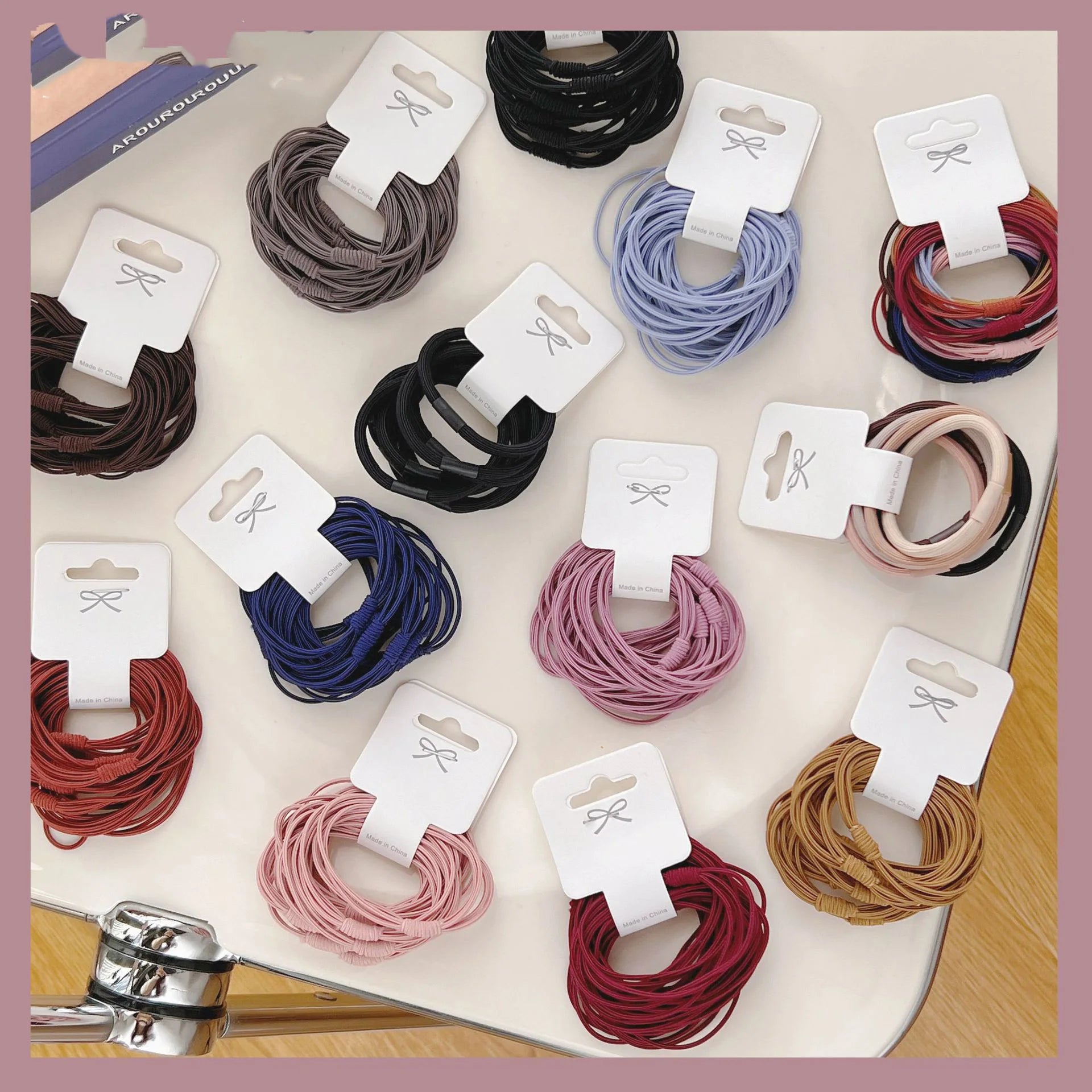 Women's High Elastic Multi - Strand Scrunchie Hair Rope - Basic Hair Accessories - lily supply