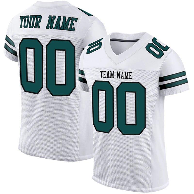 White Series Custom Football Jersey – Personalised Team Shirt - lily supply