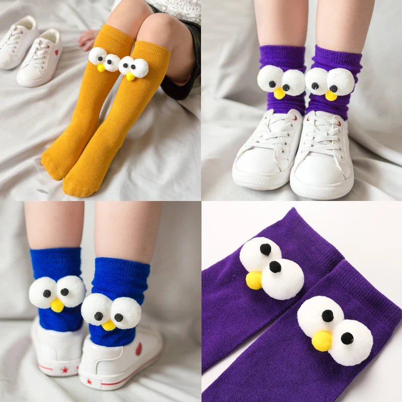 Women's 3D Eyes Funny Kawaii Socks - Harajuku Designer Cute Happy Gift Socks - lily supply