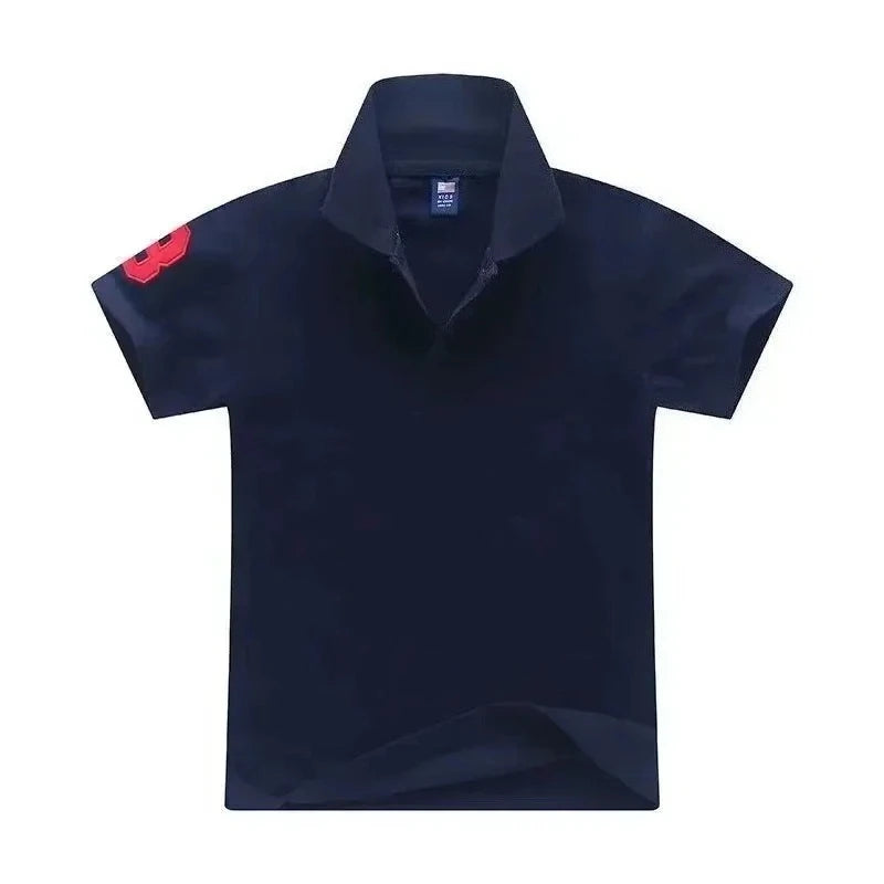 Baby Boys Cartoon Embroidery Polo Shirt