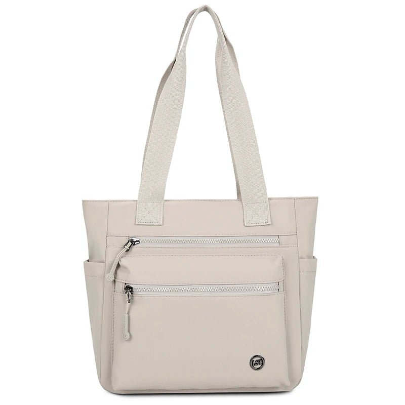 Women's Waterproof Canvas Eco Shoulder Tote Bag - Work School Travel Shopping - lily supply