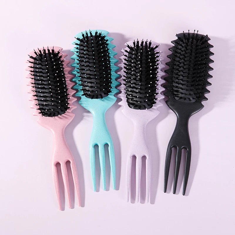Candy Curly Hair Styling Brush - Nylon Bristle Detangling Comb - lily supply
