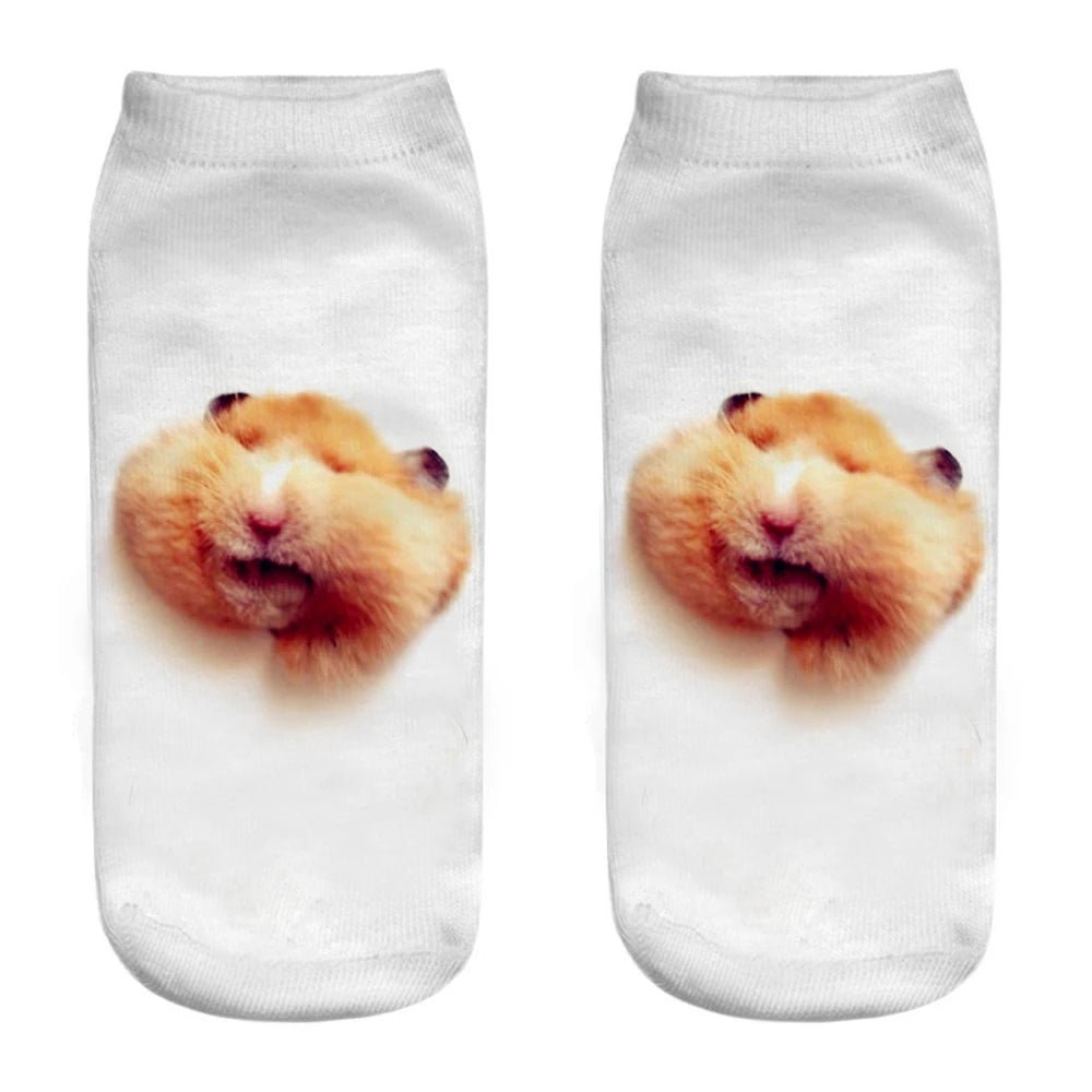 Women's 3D Animal Print Kawaii Funny Socks – Novelty Casual Socks - lily supply