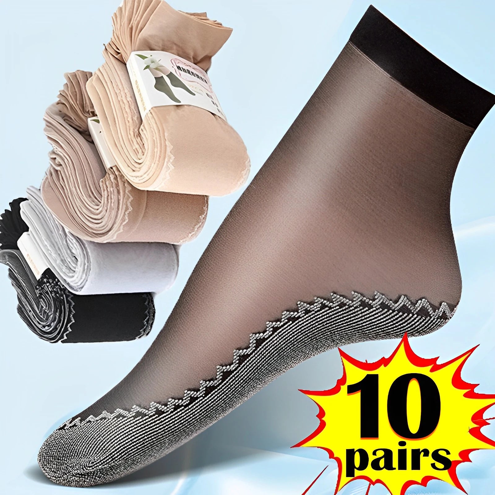 Women's Ultrathin Transparent Boat Socks – Invisible No - Show Socks - lily supply
