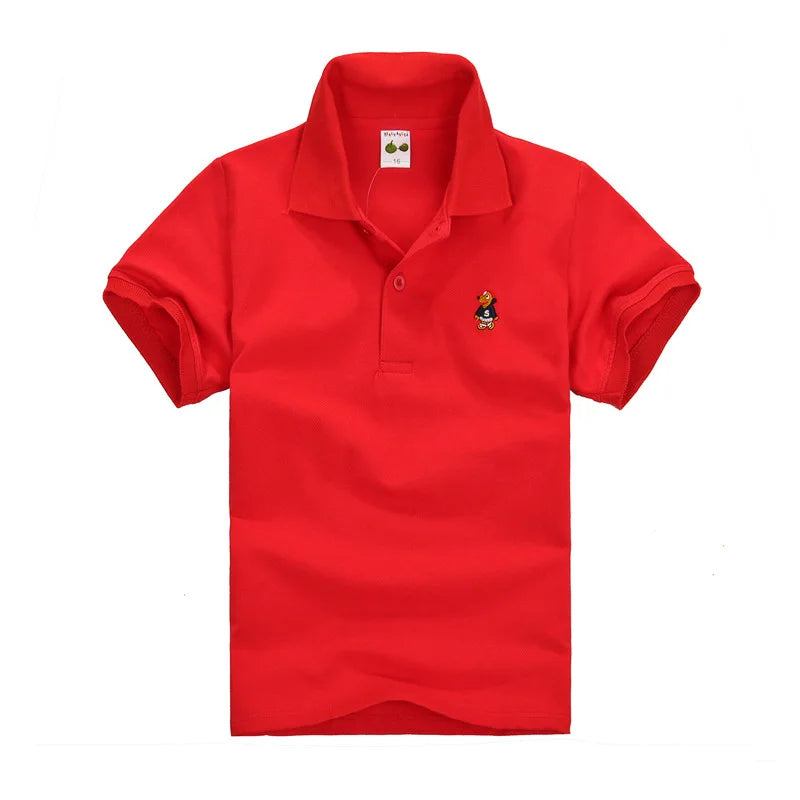 Boys Solid Polo Shirt School Uniform