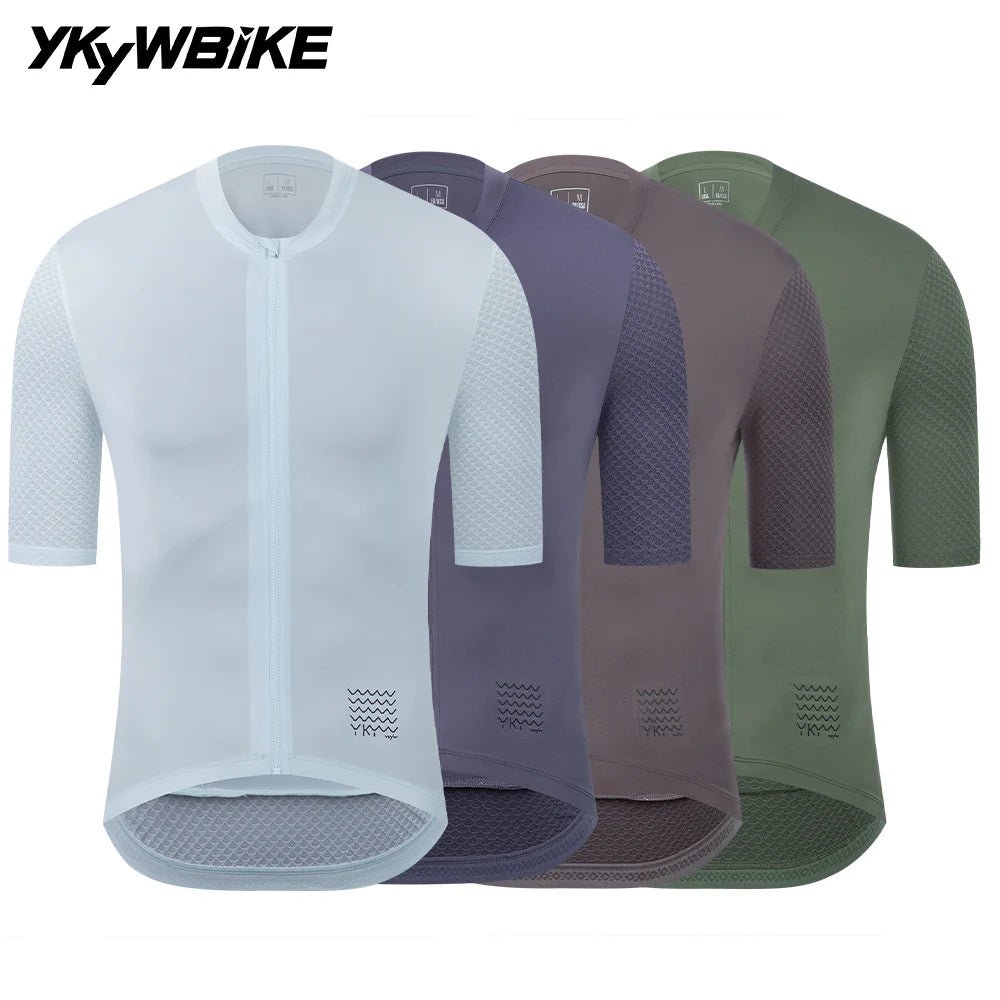 YKYWBIKE Men's Classic Cycling Jersey Summer Bicycle Pro Team Short Sleeve Shirt Cycling Maillot Road Bike Breathable Clothing - lily supply