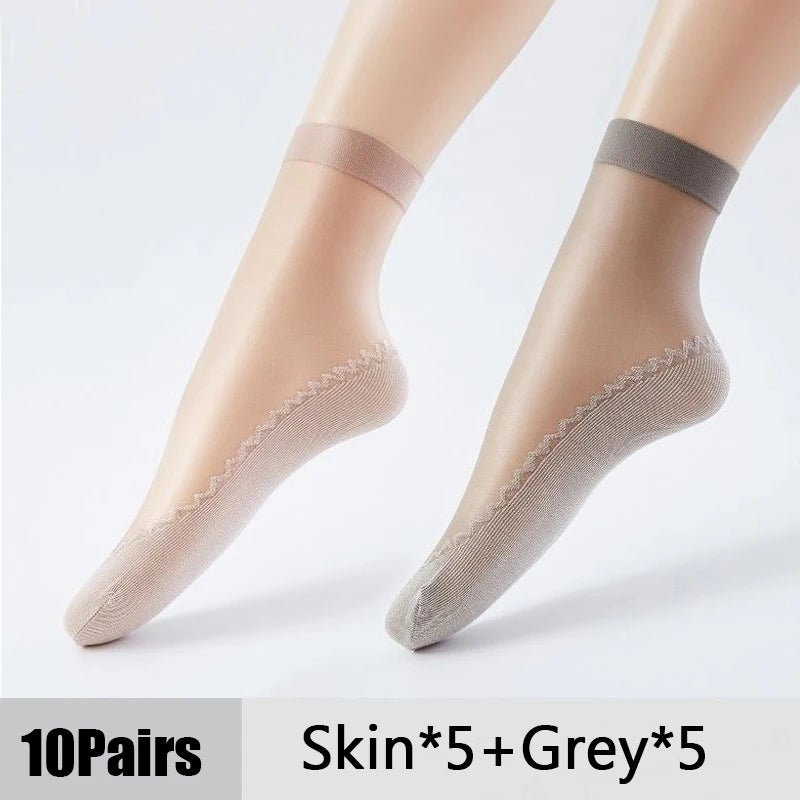 Women's Ultrathin Transparent Boat Socks – Invisible No - Show Socks - lily supply
