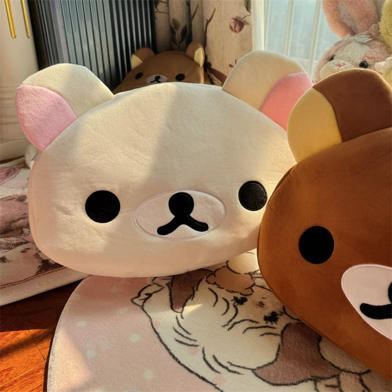 Kawaii Rilakkuma Plush Tote Bag - Cute Bear Cartoon Shoulder Bag