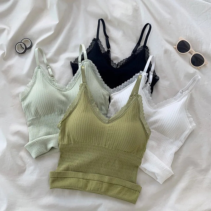 Women's Lace Padded Camisole Vest Top