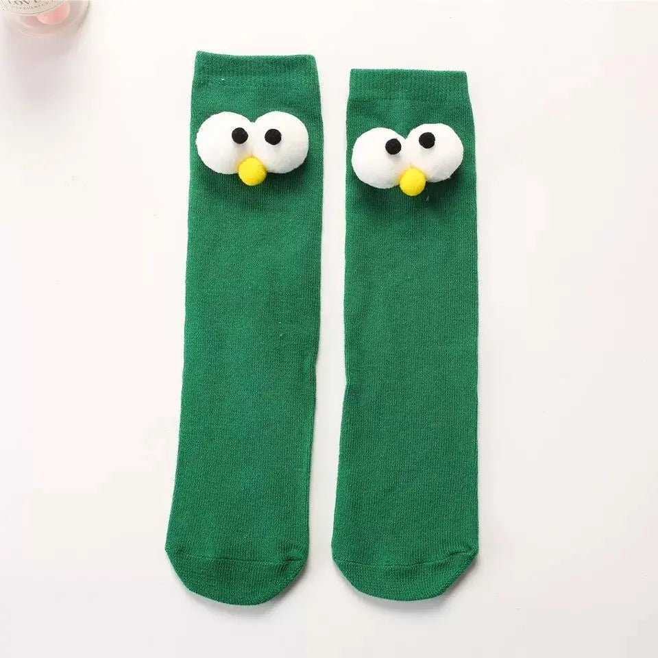 Women's 3D Eyes Funny Kawaii Socks - Harajuku Designer Cute Happy Gift Socks - lily supply