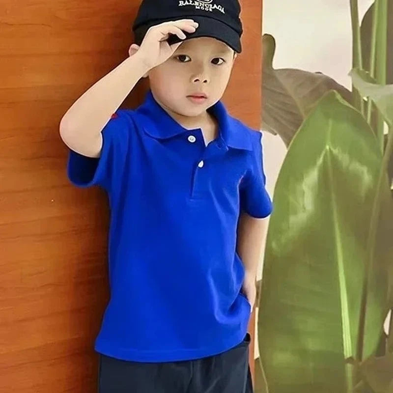 Baby Boys Cartoon Embroidery Polo Shirt
