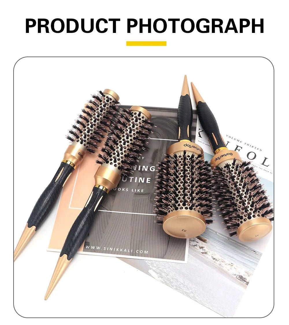 Anti - Static Salon Curling Styling Barber Comb - Wet Curly Hair Brush - lily supply